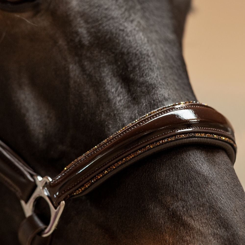 Halfter Messina Lackleder Glitter