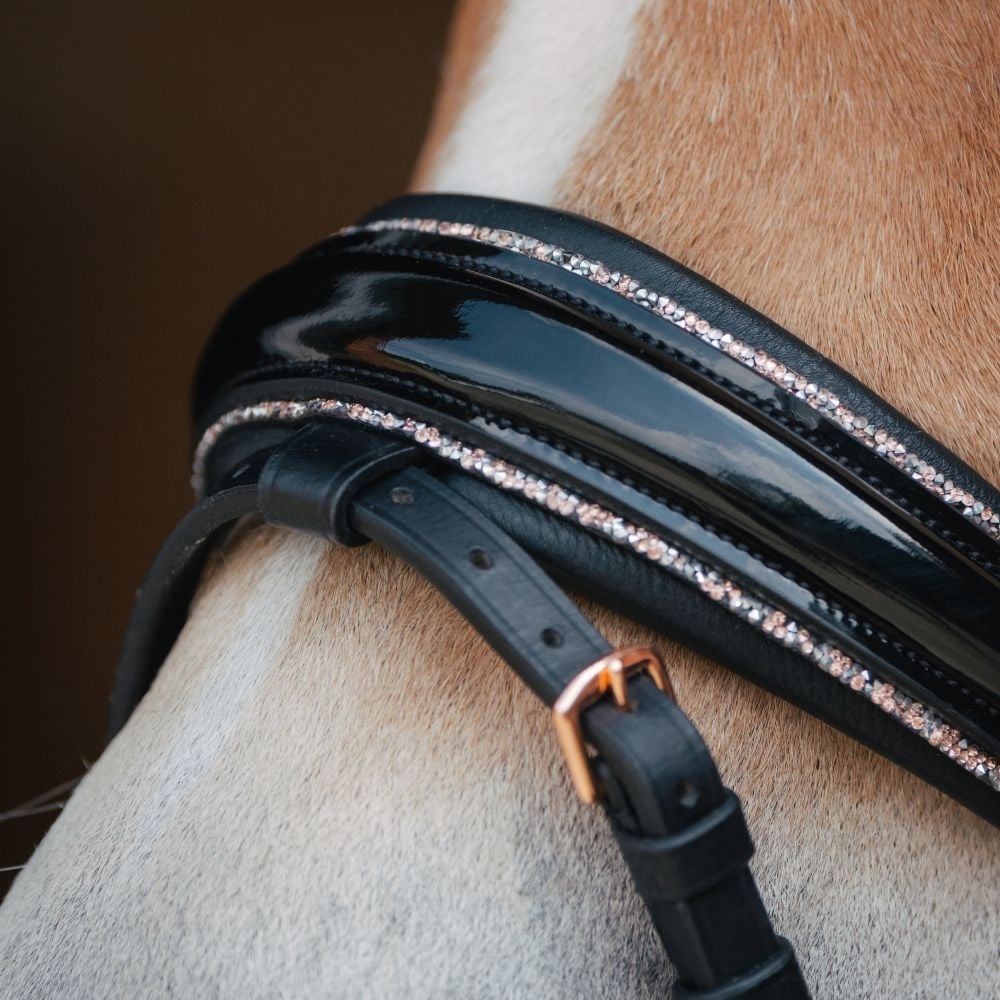 Trensenzaum Roségold Edition + Gurtzügel + GRATIS Dust Bag