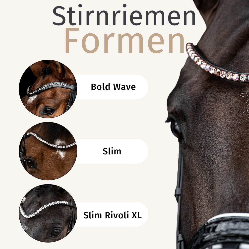 Trensenzaum Volterra mit Wunschstirnriemen
