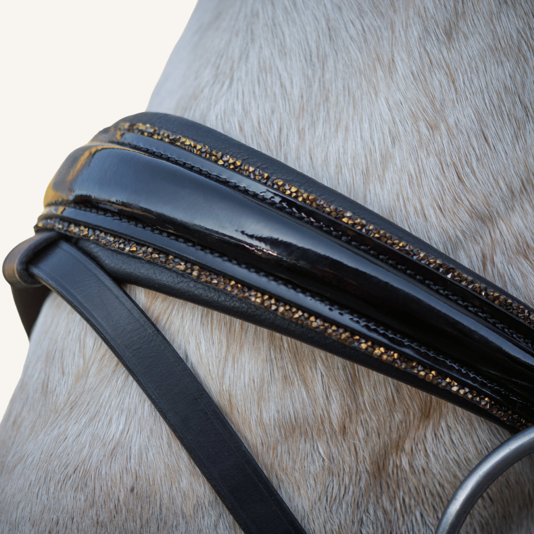 Trensenzaum Gold Edition + Gurtzügel + GRATIS Dust Bag